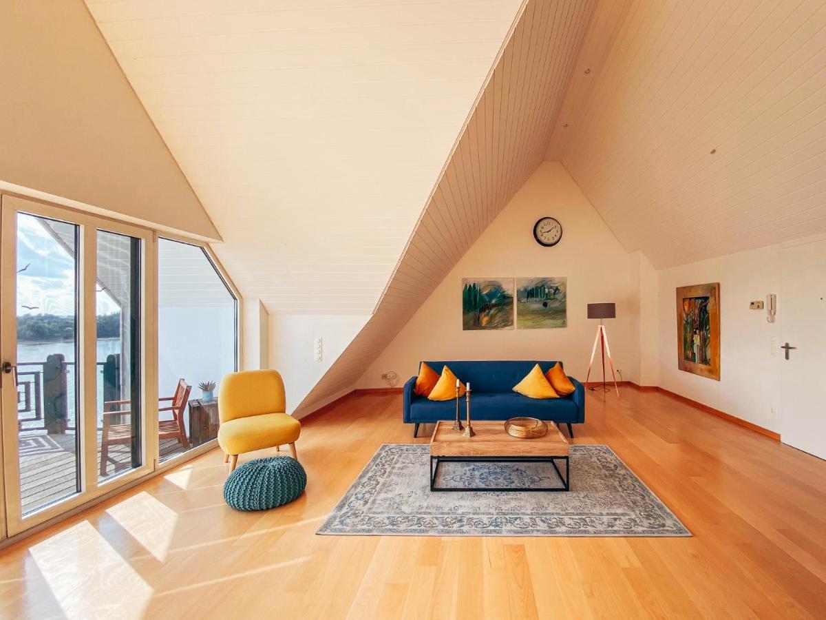 Rheinloft 3 - Grosse Giebelwohnung Mit Dachterrassen An Der Rheinpromenade エメリッヒ エクステリア 写真